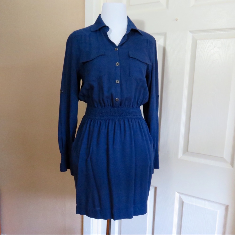 BCBGeneration Blue-Sleeve Dress